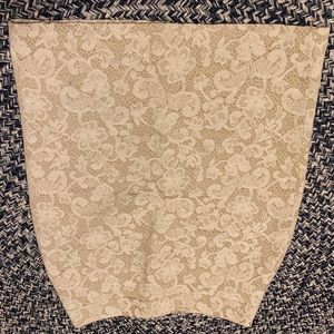 JCREW faux lace (embroidered) skirt size 8